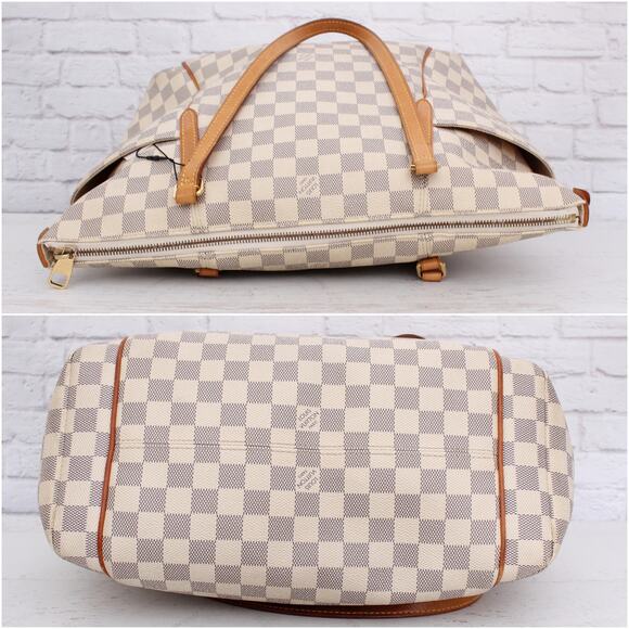 Louis Vuitton Totally MM Damier Azur Tote Shoulder Purse Handbag Leather A5631 - Picture 10 of 11